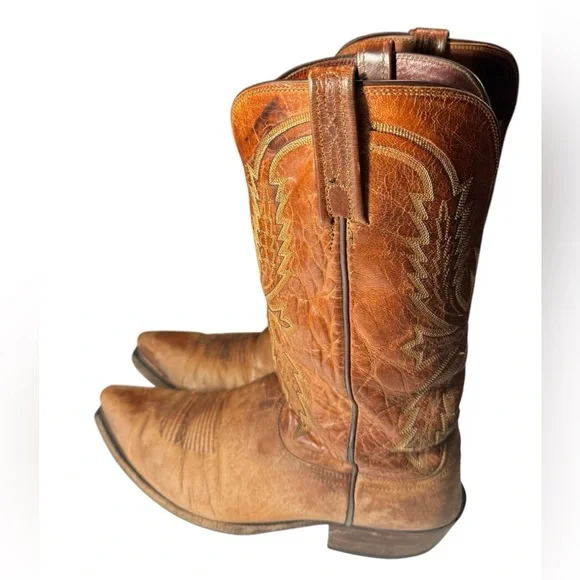 Vintage Lucchese N1547.54 Crayton Mad Dog Snip Toe Men’s 10 EE Cowboy Boots - Picture 3 of 16